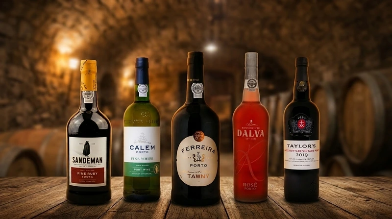 Portwein-Sorten im Überblick: Ruby, Tawny, LBV, White & Rosé